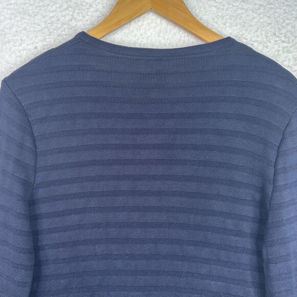 Saint James Mademoiselle Sweater Womens Medium Navy Zip Cardigan Made in France - Picture 9 of 12